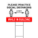 Practice Social Distancing While In Building Yard Sign | 18" x 24"