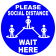Please Social Distance Floor Decal