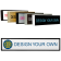 Square Corner Full Color Wall Sign with Plastic Holder - 2" x 9"