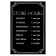 12" x 8"  Store Hours Sign, Engraved w/ Decorative Border