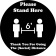 Thank You for Going the [Social] Distance Floor Decal