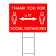 Thank You For Social Distancing Yard Sign | 18" x 24"