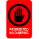 Vertical Dumping Prohibited Sign