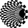 Checkered Pattern Blackhole Vortex Floor Decal