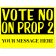 Vote No Yellow Yard  Sign | 18" x 24"