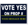 Vote Yes Navy Proposition Yard Sign | 18" x 24"