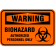 Warning Biohazard 12" x 18" Aluminum Sign 