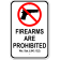 Wisconsin 943.13(2) Firearm 18" x 12" Aluminum Sign