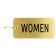 Women's Restroom Brass Key Chain