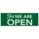 Yes We Are Open 2' x 6' Banner 