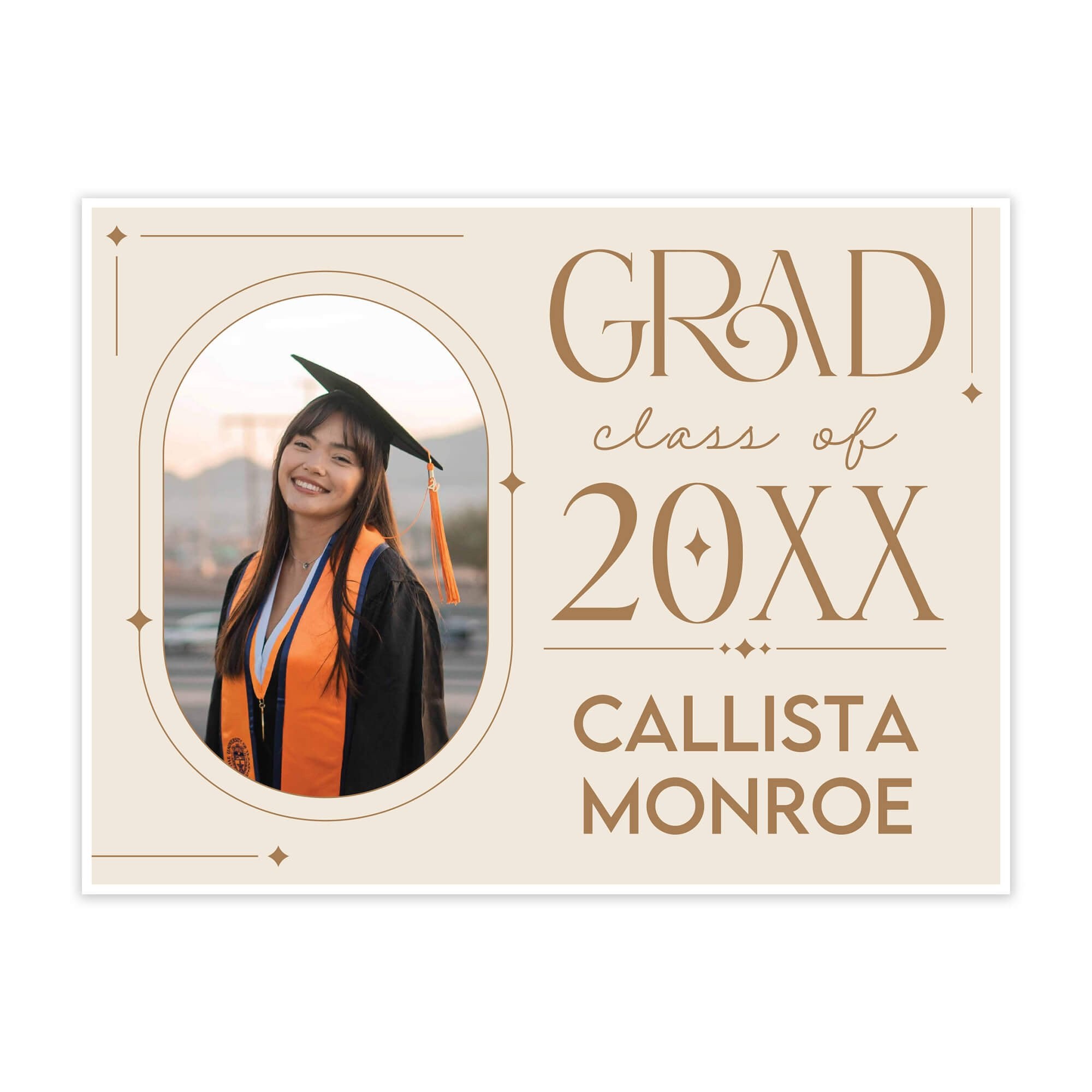 Modern Minimalist Graduation Yard Sign