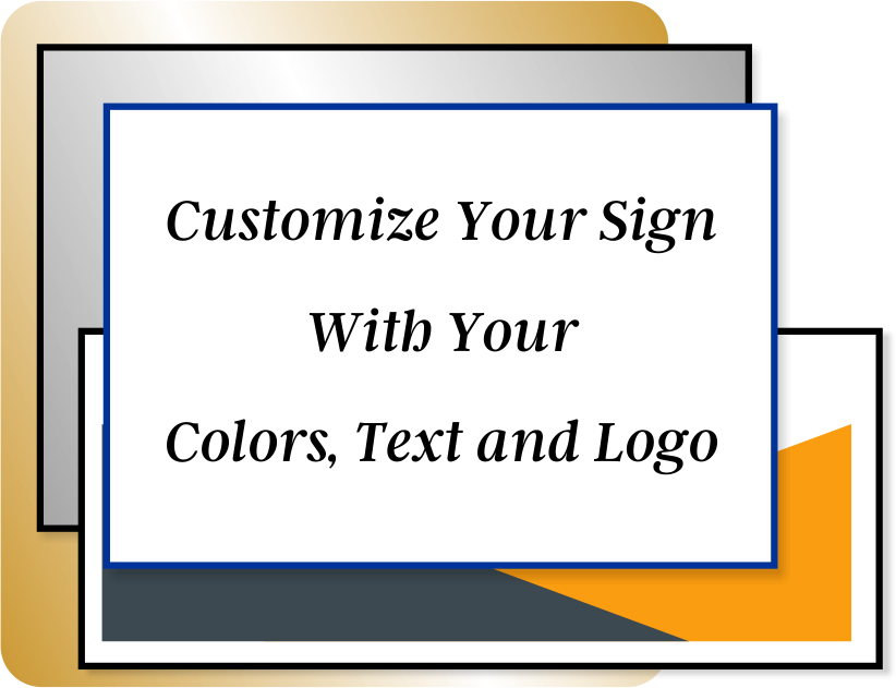 1" x 4" Colored Plastic Sign - Custom Signs