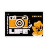 A sticker with a logo for a photo studio 