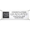 School Logo Custom Graduation Banner With Strings