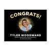 Custom graduation yard sign with photo and custom text
