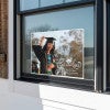 Graduation Yard Sign Script Text displayed in a window
