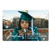 Custom Photo Graduation Announcement photo magnet on a white background