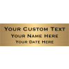 Custom Three Line Brass Plates | 2" x 6"