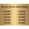 10 Name Brass Plates | 6" x 8"