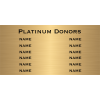 12 Name Brass Plates | 12" x 24"