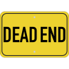 Horizontal Dead End Sign