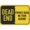 Horizontal Private Road Dead End