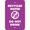Vertical Do Not Drink Recycled Water Sign