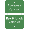 Vertical Eco Parking Conserve Sign