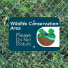 Mounted Horizontal Wildlife Conservation Sign