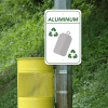 Mounted Vertical Aluminum Recycling Sign