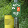 Mounted Vertical Pitch In Recycling Sign