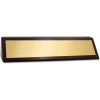 2" x 8 1/2" Genuine Walnut Desk Wedge with Gold Name Plate