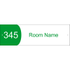 Custom Text Room Name and Number Acrylic Print Sign Convex - 3" x 10" 