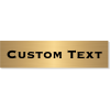 Single Line Custom Text Brass Plate | 3" x 12"
