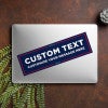 MAGA Custom Trump Bumper Sticker on a closed laptop