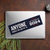 Anyone Under 70 bumper sticker on a laptop