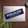 Artificial Intelligence Bumper Sticker on a laptop