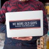 No More Old Guys | Harris Bumper Sticker on a laptop