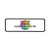 Custom Border 4" x 12" Aluminum Add-On Sign