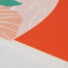 A close-up on the 2-layer modern flow ADA sign layers