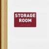 Custom ADA sign for a storage room