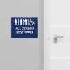 Custom ADA sign for an all gender restroom