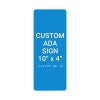 Custom ADA Sign Vertical 10" x 4"
