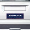 MAGA Custom Trump Bumper Sticker on the bumper of a white car