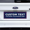 MAGA Custom Trump Bumper Sticker on a white truck