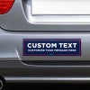 MAGA Custom Trump Bumper Sticker on the bumper of a gray car
