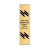 Vertical Engraved Heavy Brass Signs 24" x 6"