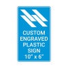 Engraved Sign Vertical 10" x 6"
