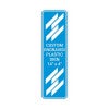 Engraved Plastic Sign Vertical 14" x 4"