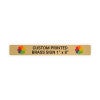 Horizontal Full Color Brass Signs 1" x 8"